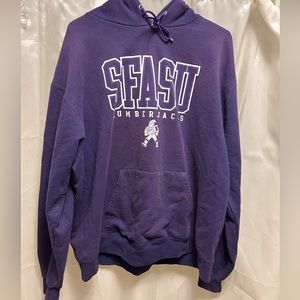 SFASU purple, long-sleeved hoodie